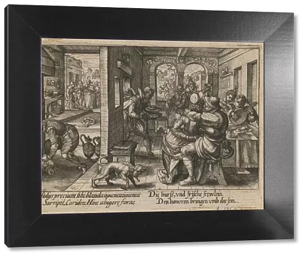 Banquet with Musicians, ca. 1600. Artist: Passe, Crispijn van de, the Elder (1564-1637)