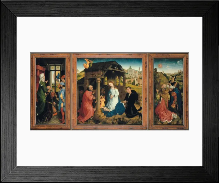 Framed Print : The Middelburg Altar, c. 1450. Artist: Weyden, Rogier, van der (ca. 1399-1464) Framed Print : The Middelburg Altar, c. 1450. Artist: Weyden, Rogier, van der (ca. 1399-1464)