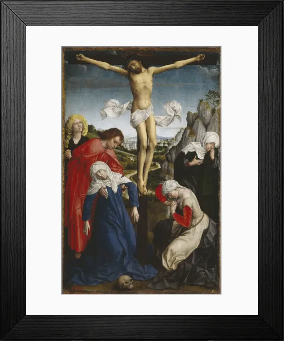 Framed Print : The Crucifixion, c. 1510. Artist: Weyden, Rogier, van der (ca. 1399-1464) Framed Print : The Crucifixion, c. 1510. Artist: Weyden, Rogier, van der (ca. 1399-1464)