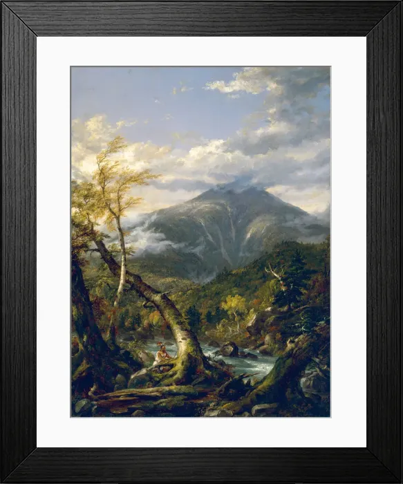 Framed Print : Indian Pass, 1847. Artist: Cole, Thomas (1801-1848) Framed Print : Indian Pass, 1847. Artist: Cole, Thomas (1801-1848)