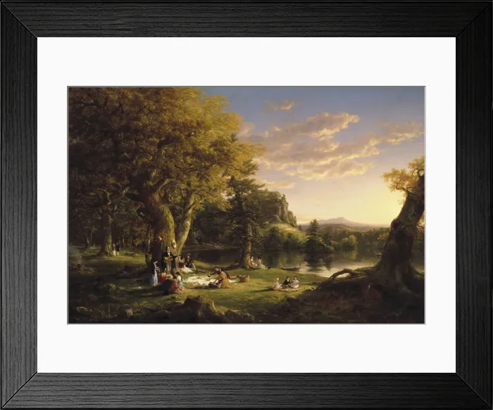 Framed Print : The Pic-Nic, 1846. Artist: Cole, Thomas (1801-1848) Framed Print : The Pic-Nic, 1846. Artist: Cole, Thomas (1801-1848)