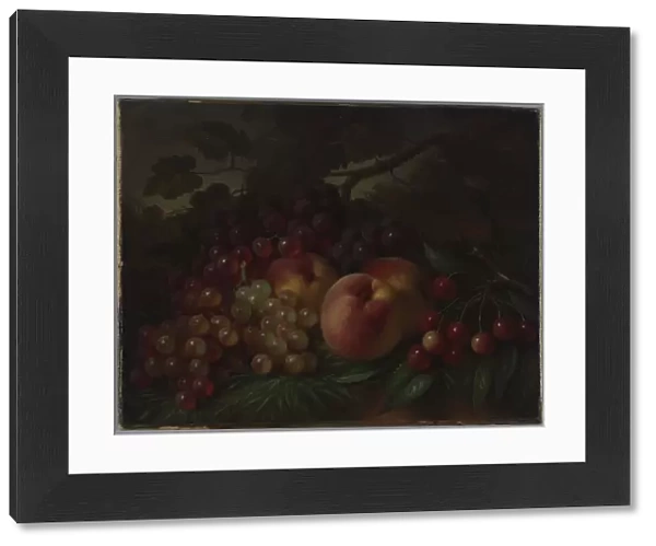 Peaches, Grapes and Cherries, ca 1860-1870. Artist: Hall, George Henry (1825-1913)