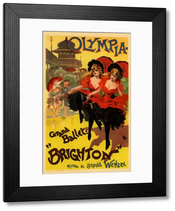 Framed Print : Olympia (Poster), c. 1900. Artist: Pal (Jean de Paleologue) (1855-1942) Framed Print : Olympia (Poster), c. 1900. Artist: Pal (Jean de Paleologue) (1855-1942)