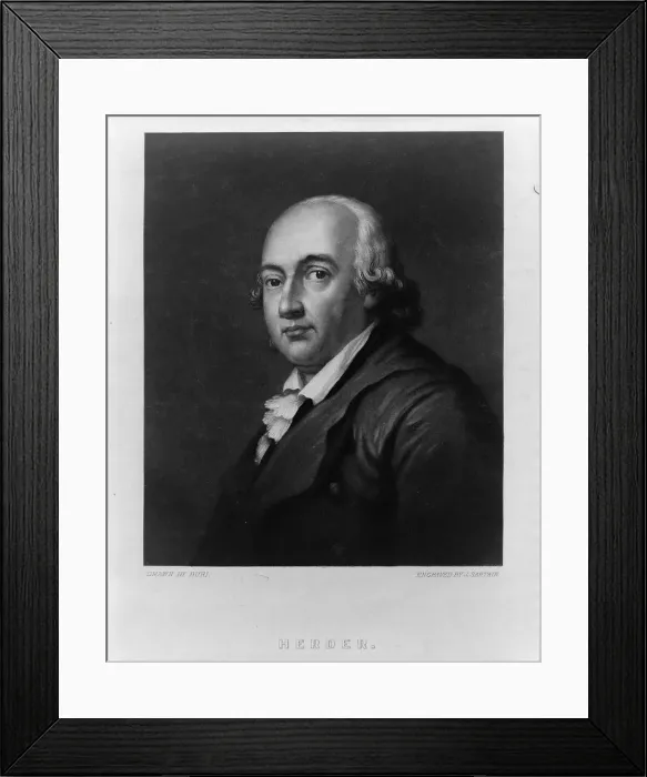 Framed Print : Portrait of Johann Gottfried Herder (1744-1803), Between 1828 and 1880. Artist: Sartain, John (1808-1897) Framed Print : Portrait of Johann Gottfried Herder (1744-1803), Between 1828 and 1880. Artist: Sartain, John (1808-1897)