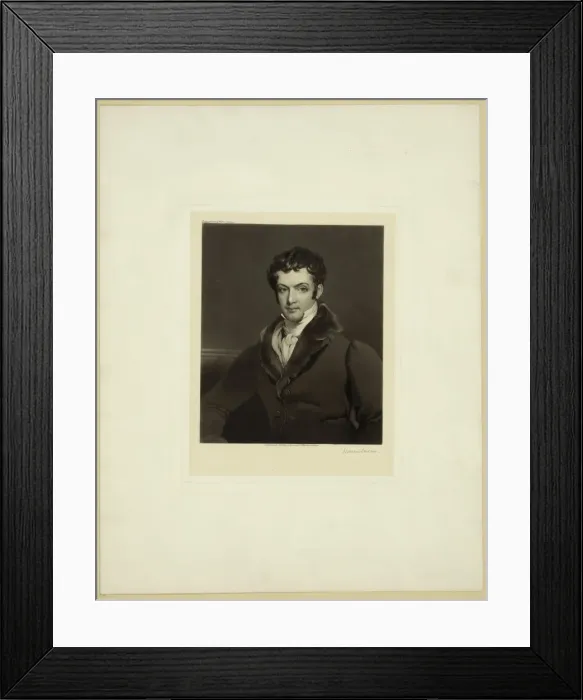 Framed Print : Portrait of Washington Irving (1783?1859). Artist: Sartain, William (1843-1924) Framed Print : Portrait of Washington Irving (1783?1859). Artist: Sartain, William (1843-1924)
