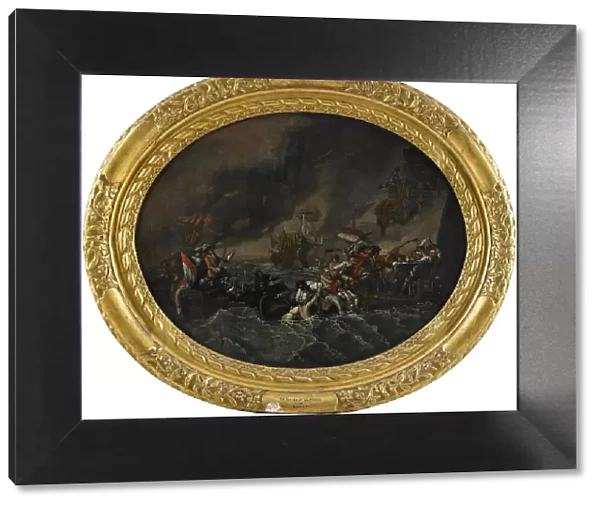 The Battle of La Hogue, 1820. Artist: West, Benjamin (1738-1820)