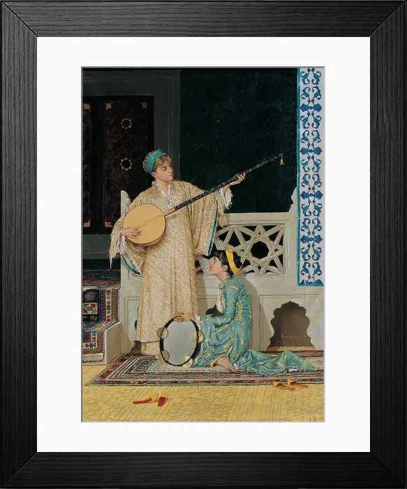 Framed Print : Two Musician Girls, Second Half of the 19th cen Artist: Hamdi Bey, Osman (1842-1910) Framed Print : Two Musician Girls, Second Half of the 19th cen Artist: Hamdi Bey, Osman (1842-1910)