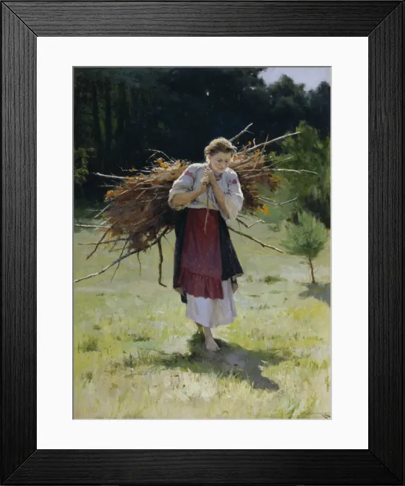 Framed Print : From the Forest, 1900. Artist: Pimonenko, Nikolai Kornilovich (1862-1912) Framed Print : From the Forest, 1900. Artist: Pimonenko, Nikolai Kornilovich (1862-1912)