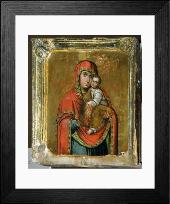Framed Print : Kiev-Bratskaya Icon of the Mother of God, 18th century. Artist: Russian icon Framed Print : Kiev-Bratskaya Icon of the Mother of God, 18th century. Artist: Russian icon