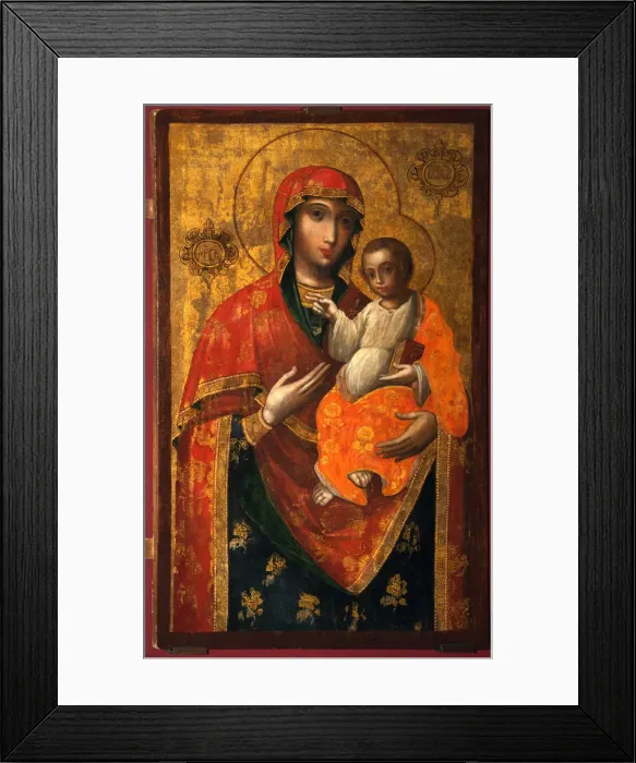 Framed Print : The Ilyin-Chernigov Icon of the Mother of God, 18th century. Artist: Russian icon Framed Print : The Ilyin-Chernigov Icon of the Mother of God, 18th century. Artist: Russian icon