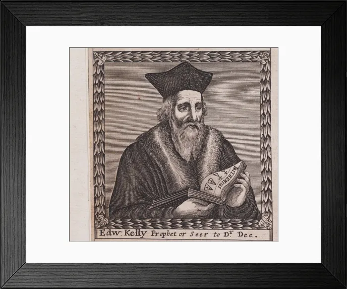 Framed Print : Edward Kelley (From: The order of the Inspirati), 1659. Artist: Anonymous Framed Print : Edward Kelley (From: The order of the Inspirati), 1659. Artist: Anonymous
