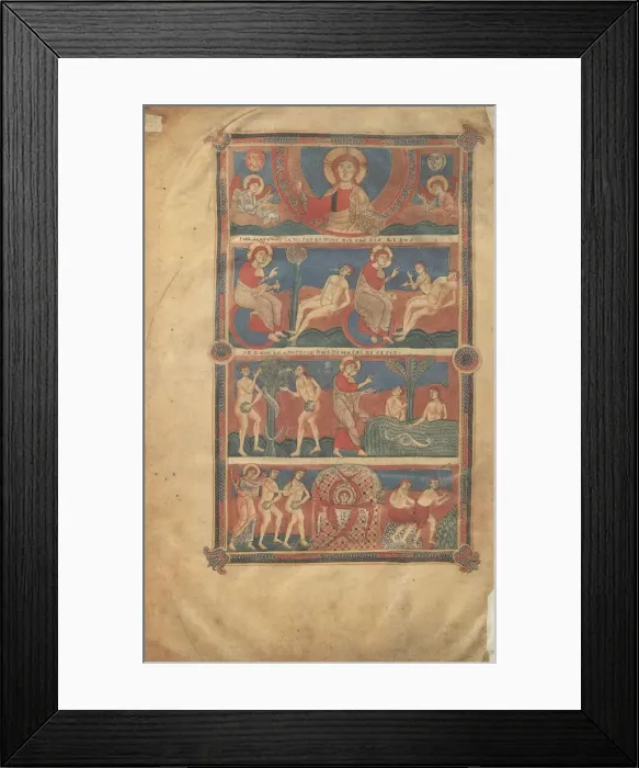 Framed Print : The Pantheon Bible, 1125-1130. Artist: Anonymous Framed Print : The Pantheon Bible, 1125-1130. Artist: Anonymous
