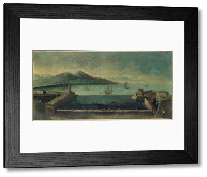 Framed Print : View of Argostoli on the island of Cephalonia, ca 1770-1790. Artist: Anonymous Framed Print : View of Argostoli on the island of Cephalonia, ca 1770-1790. Artist: Anonymous