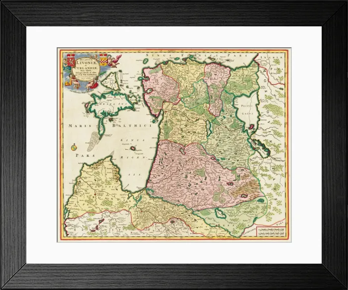 Framed Print : The Baltic Sea (From: Ducatuum Livoniae et Curlandiae Nova Tabula), 1705. Artist: Anonymous master Framed Print : The Baltic Sea (From: Ducatuum Livoniae et Curlandiae Nova Tabula), 1705. Artist: Anonymous master