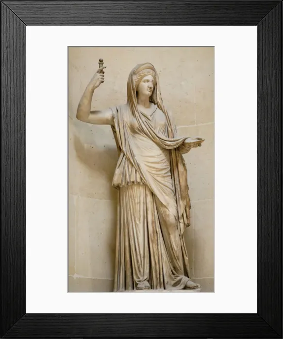 Framed Print : Hera Campana. Roman copy of an hellenistic original, 2th century BC. Artist: Art of Ancient Rome, Classical sculpture Framed Print : Hera Campana. Roman copy of an hellenistic original, 2th century BC. Artist: Art of Ancient Rome, Classical sculpture