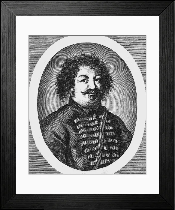 Framed Print : Portrait of the leader of a Cossacks insurrection Stepan (Stenka) Razin (1630-1671). Artist: Anonymous Framed Print : Portrait of the leader of a Cossacks insurrection Stepan (Stenka) Razin (1630-1671). Artist: Anonymous
