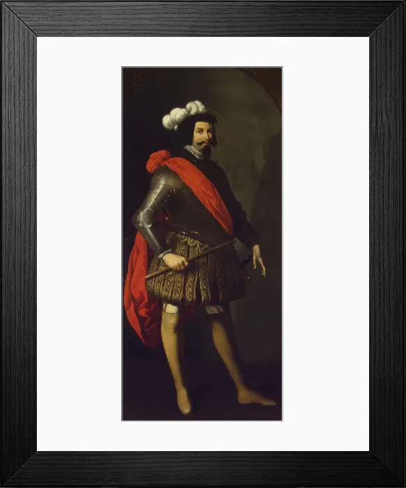 Framed Print : Saint Ferdinand III of Castile, ca 1630-1634. Artist: Zurbaran, Francisco, de (1598-1664) Framed Print : Saint Ferdinand III of Castile, ca 1630-1634. Artist: Zurbaran, Francisco, de (1598-1664)