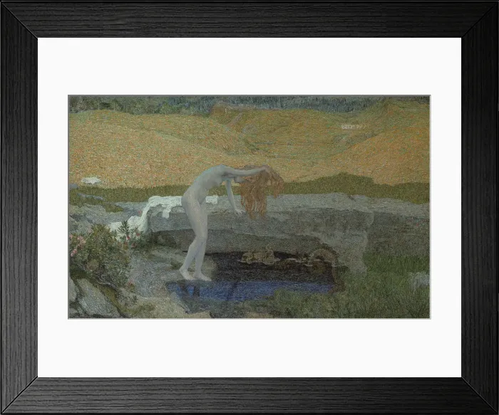 Framed Print : Vanity (La Vanita), 1897. Artist: Segantini, Giovanni (1858-1899) Framed Print : Vanity (La Vanita), 1897. Artist: Segantini, Giovanni (1858-1899)