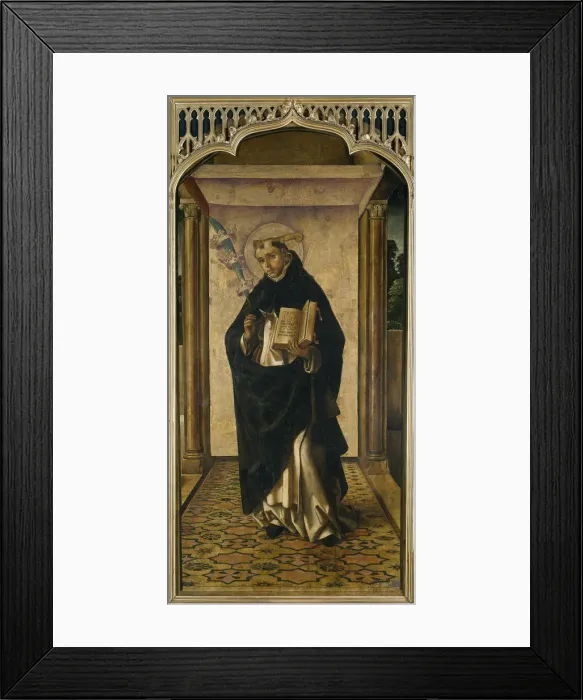 Framed Print : Saint Peter Martyr, 1493-1499. Artist: Berruguete, Pedro (1450-1503) Framed Print : Saint Peter Martyr, 1493-1499. Artist: Berruguete, Pedro (1450-1503)