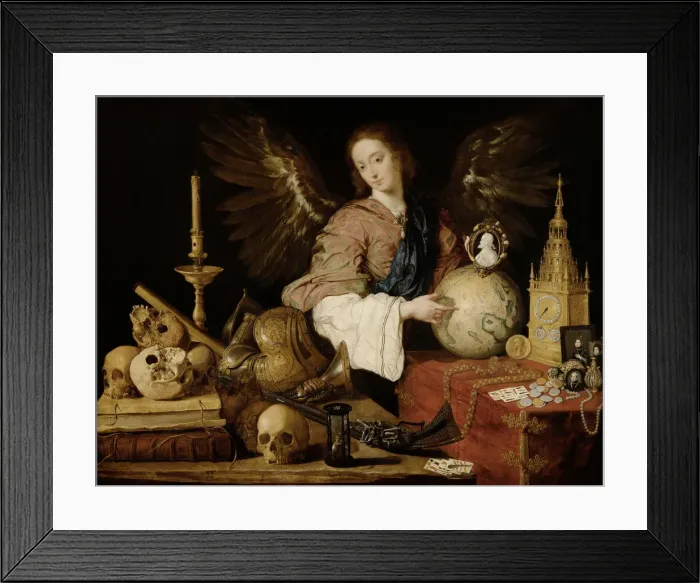 Framed Print : Allegory of Vanity, 1632-1636. Artist: Pereda y Salgado, Antonio, de (1611-1678) Framed Print : Allegory of Vanity, 1632-1636. Artist: Pereda y Salgado, Antonio, de (1611-1678)