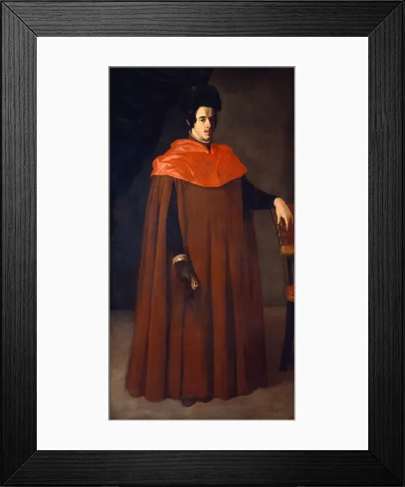 Framed Print : Doctor of Law, 1635. Artist: Zurbaran, Francisco, de (1598-1664) Framed Print : Doctor of Law, 1635. Artist: Zurbaran, Francisco, de (1598-1664)