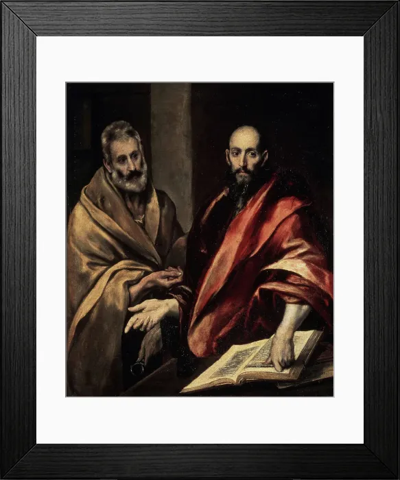 Framed Print : The Apostles St. Peter and St. Paul, 1587-1592. Artist: El Greco, Dominico (1541-1614) Framed Print : The Apostles St. Peter and St. Paul, 1587-1592. Artist: El Greco, Dominico (1541-1614)