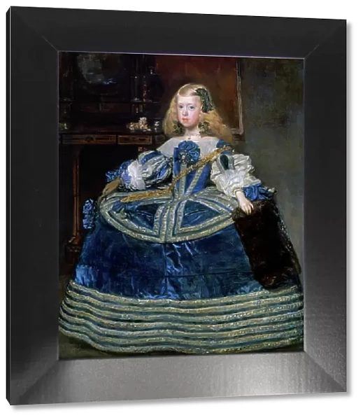 Infanta Margarita Teresa (1651-1673) in a Blue Dress, 1659. Artist: Velazquez, Diego (1599-1660)