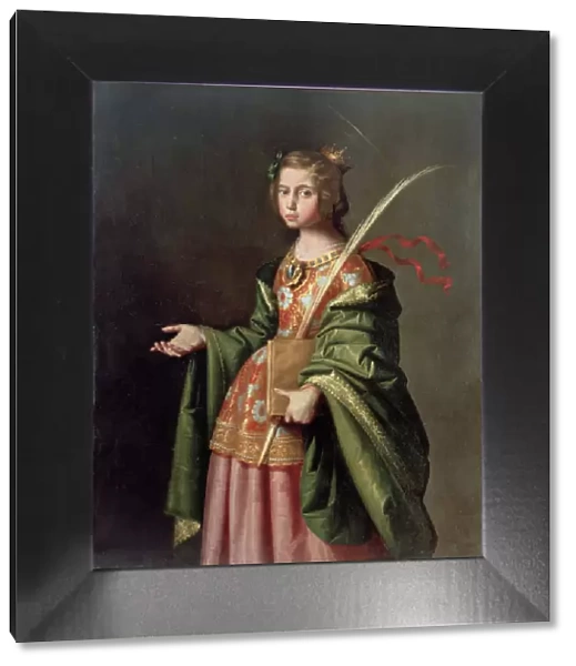 Saint Elizabeth of Thuringia, ca 1637-1640. Artist: Zurbaran, Francisco, de (1598-1664)