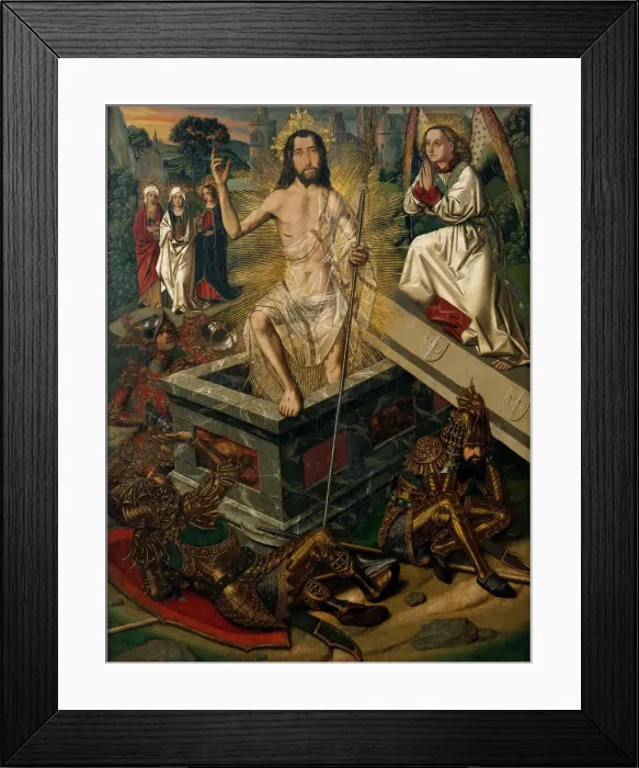 Framed Print : The Resurrection, ca 1475. Artist: Bermejo, Bartolome (ca 1440-ca 1498) Framed Print : The Resurrection, ca 1475. Artist: Bermejo, Bartolome (ca 1440-ca 1498)