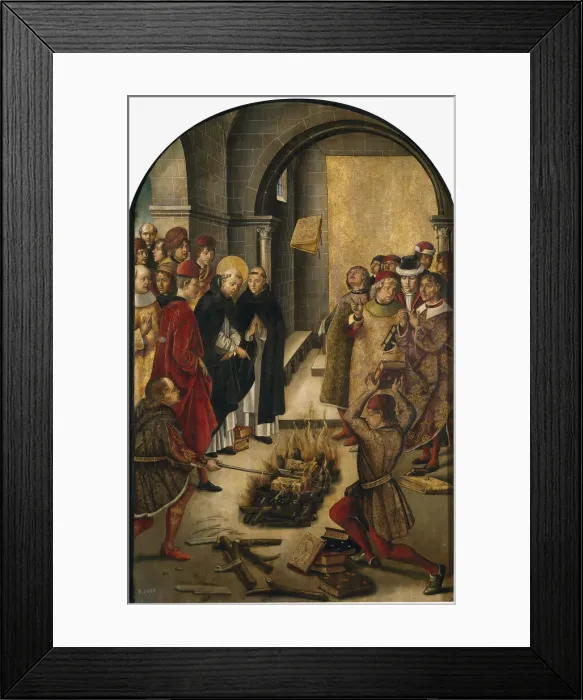 Framed Print : The Disputation between Saint Dominic and the Albigensians, 1493-1499. Artist: Berruguete, Pedro (1450-1503) Framed Print : The Disputation between Saint Dominic and the Albigensians, 1493-1499. Artist: Berruguete, Pedro (1450-1503)