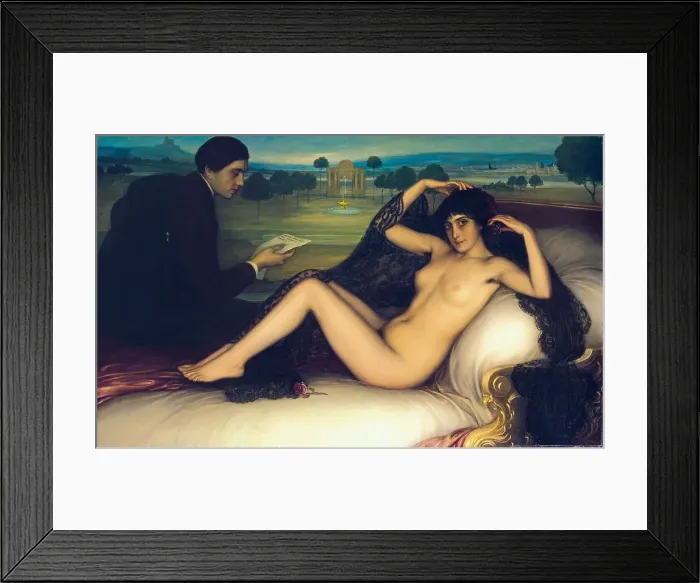 Framed Print : Venus of Poetry, 1913. Artist: Romero de Torres, Julio (1874-1930) Framed Print : Venus of Poetry, 1913. Artist: Romero de Torres, Julio (1874-1930)