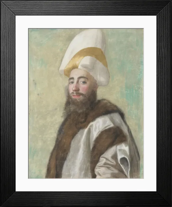 Framed Print : Portrait of a Grand Vizier, c. 1740. Artist: Liotard, Jean-Etienne (1702-1789) Framed Print : Portrait of a Grand Vizier, c. 1740. Artist: Liotard, Jean-Etienne (1702-1789)