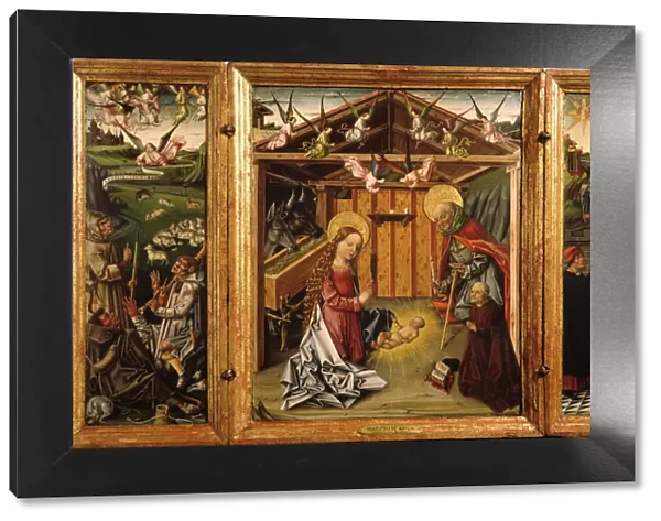 The Nativity (Triptych), 1467-1500. Artist: Barco, Garcia del (active ca. 1450-ca. 1500)