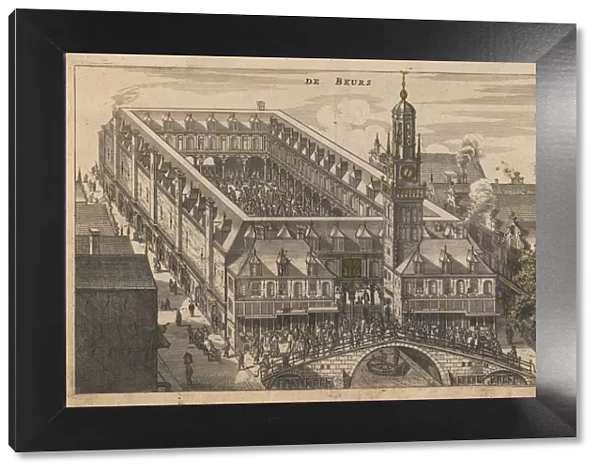 The Amsterdam Stock Exchange, Early 17th cen Artist: Anonymous