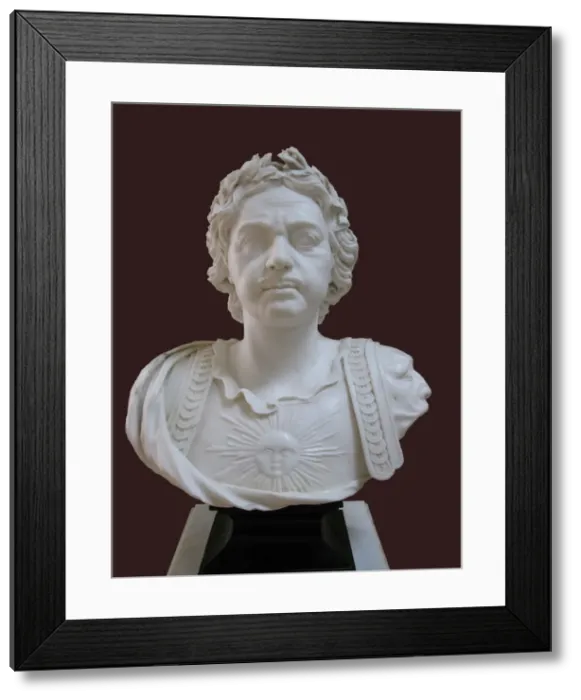 Framed Print : Portrait Bust of Emperor Peter the Great, Mid of the 18th cen Artist: Anonymous Framed Print : Portrait Bust of Emperor Peter the Great, Mid of the 18th cen Artist: Anonymous