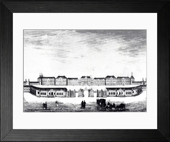 Framed Print : View of the Catherine Palace in Tsarskoye Selo, c. 1840. Artist: Anonymous Framed Print : View of the Catherine Palace in Tsarskoye Selo, c. 1840. Artist: Anonymous
