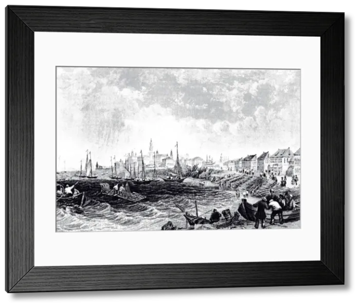 Framed Print : View of Kostroma, ca 1835. Artist: Anonymous Framed Print : View of Kostroma, ca 1835. Artist: Anonymous
