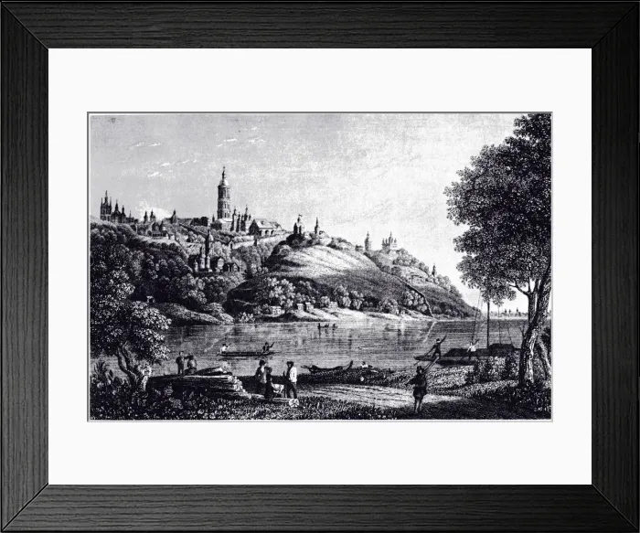 Framed Print : View of Kiev, 1835. Artist: Anonymous Framed Print : View of Kiev, 1835. Artist: Anonymous