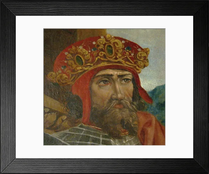 Framed Print : King Wladyslaw II. Jagiello (Detail), ca 1530. Artist: Anonymous Framed Print : King Wladyslaw II. Jagiello (Detail), ca 1530. Artist: Anonymous