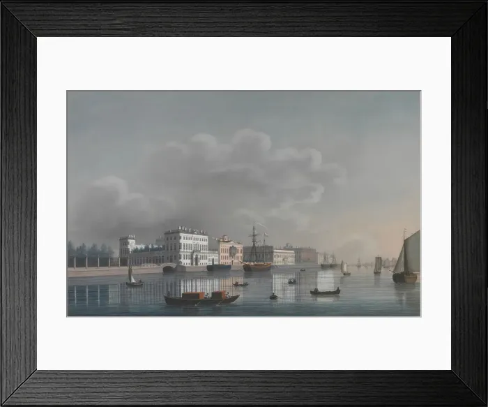 Framed Print : View of the Neva. Artist: Anonymous Framed Print : View of the Neva. Artist: Anonymous
