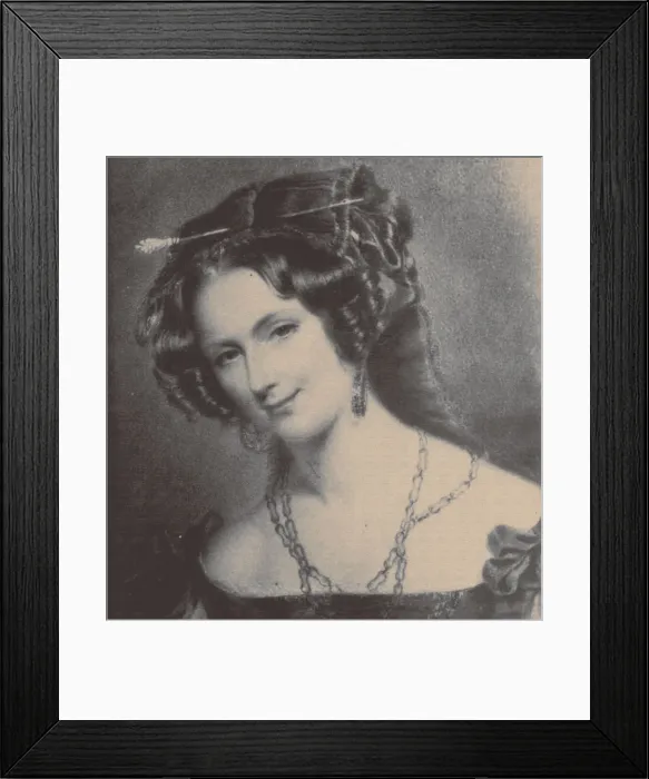 Framed Print : Portrait of Lady Catherine Caroline Montagu (1808-1834), wife of Count Alexandre Joseph Colonna-Walewski, 1830s. Artist: Anonymous Framed Print : Portrait of Lady Catherine Caroline Montagu (1808-1834), wife of Count Alexandre Joseph Colonna-Walewski, 1830s. Artist: Anonymous