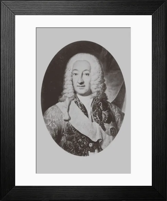 Framed Print : Count Jean Armand de L Estocq (1692-1767). Artist: Anonymous Framed Print : Count Jean Armand de L Estocq (1692-1767). Artist: Anonymous