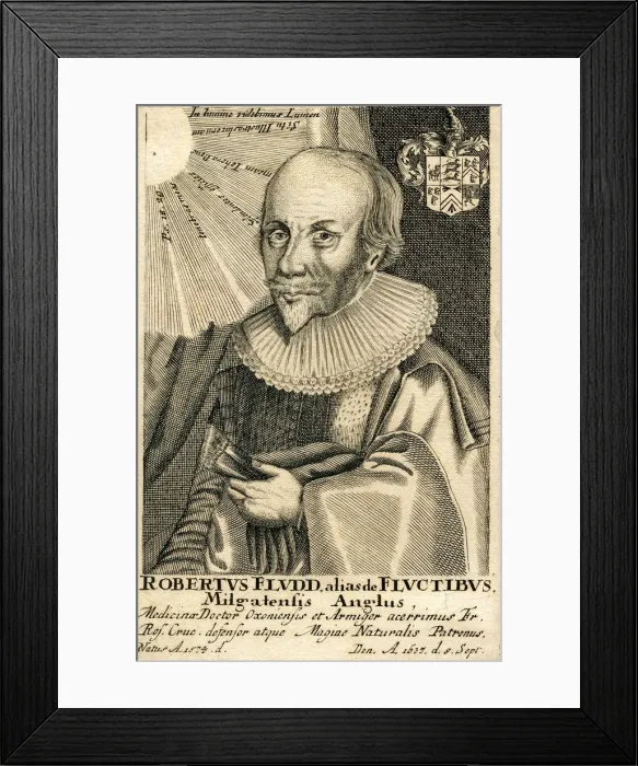 Framed Print : Portrait of Robert Fludd (1574-1637), 17th century. Artist: Anonymous Framed Print : Portrait of Robert Fludd (1574-1637), 17th century. Artist: Anonymous