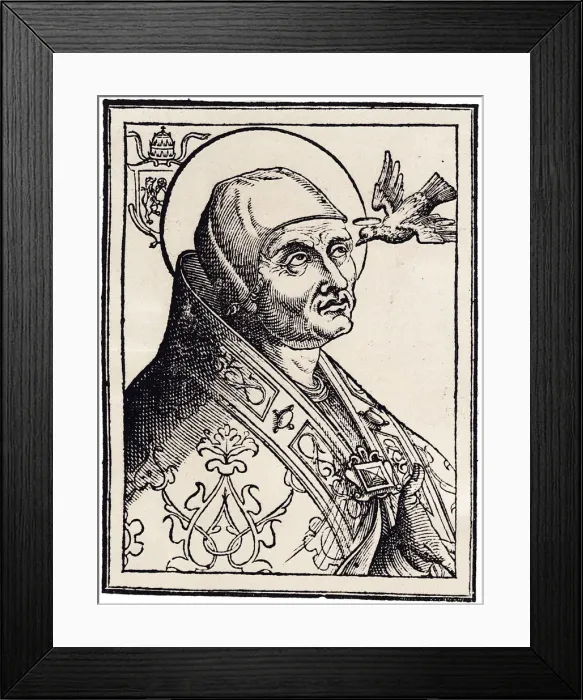 Framed Print : Pope Gregory I the Great. Artist: Anonymous Framed Print : Pope Gregory I the Great. Artist: Anonymous
