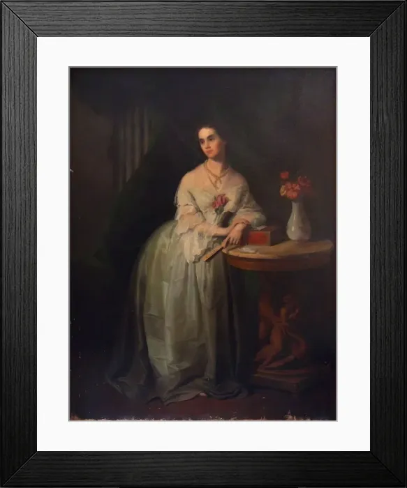 Framed Print : Portrait of Princess Nino Aleksandrovna Griboyedova (nee Chavchavadze), Mid of the 19th cen Artist: Anonymous Framed Print : Portrait of Princess Nino Aleksandrovna Griboyedova (nee Chavchavadze), Mid of the 19th cen Artist: Anonymous
