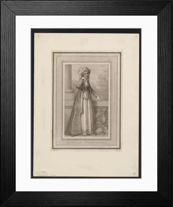 Framed Print : Princess Izabela Czartoryska, nee Countess Fleming (1746-1835), 18th century. Artist: Anonymous Framed Print : Princess Izabela Czartoryska, nee Countess Fleming (1746-1835), 18th century. Artist: Anonymous