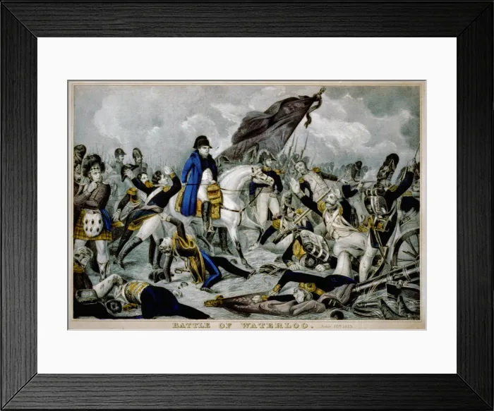 Framed Print : The Battle of Waterloo on 18th Juny 1815, 1816. Artist: Anonymous, 19th century Framed Print : The Battle of Waterloo on 18th Juny 1815, 1816. Artist: Anonymous, 19th century