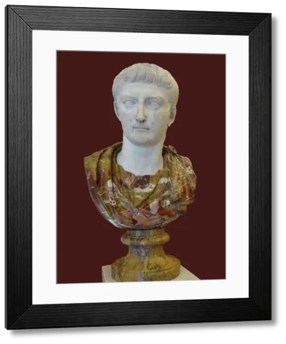 Framed Print : Bust of Tiberius, 1st H. 1st cen. AD. Artist: Art of Ancient Rome, Classical sculpture Framed Print : Bust of Tiberius, 1st H. 1st cen. AD. Artist: Art of Ancient Rome, Classical sculpture
