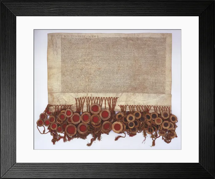 Framed Print : The Union of Lublin, 1569. Artist: Historical Document Framed Print : The Union of Lublin, 1569. Artist: Historical Document