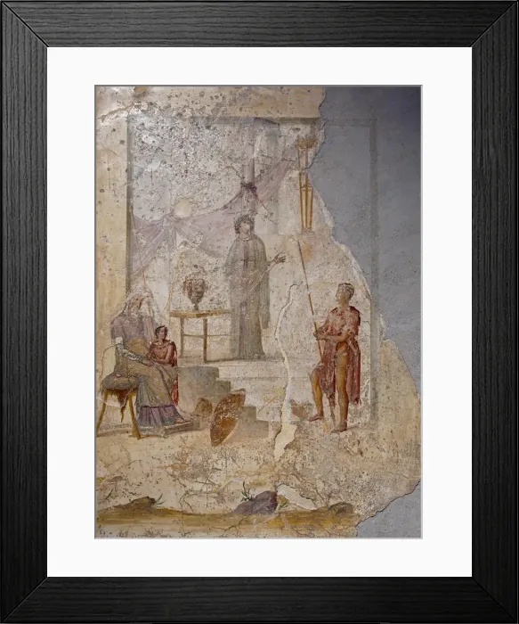 Framed Print : Cassandra predicts the downfall of Troy, 1st H. 1st cen. AD. Artist: Roman-Pompeian wall painting Framed Print : Cassandra predicts the downfall of Troy, 1st H. 1st cen. AD. Artist: Roman-Pompeian wall painting